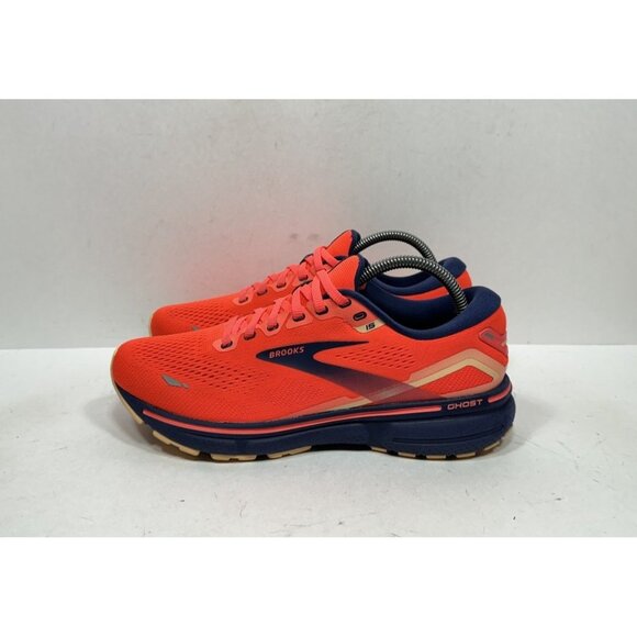 Brooks Ghost 15 Coral Navy Peach Running Shoes Womens Size 9.5 B 1203801B657 - Picture 3 of 8